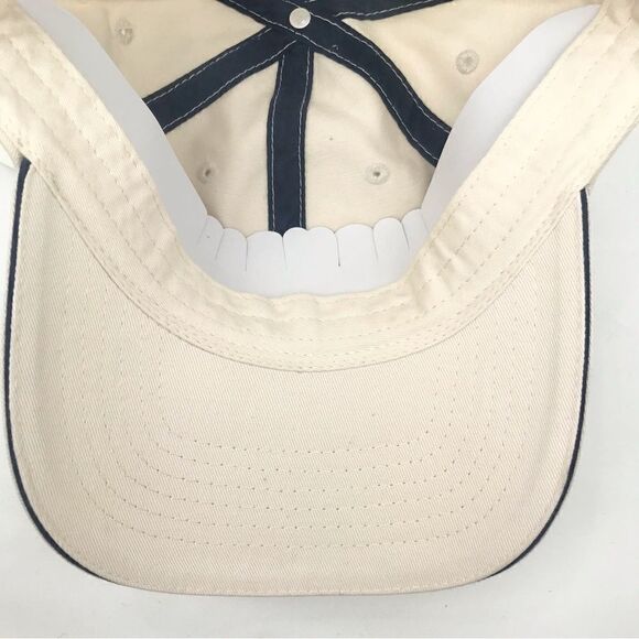 Maine Est.1820 NEW 6 panel Cream Canvas Ball Cap. The Bull ‘n Pitch - Picture 10 of 10